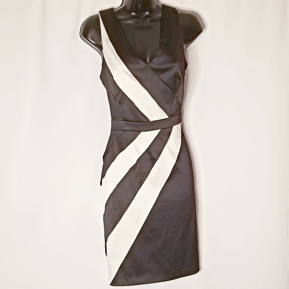 Black & White Sleeveless Dress
